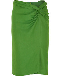 Зеленая юбка-миди от Cédric Charlier