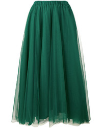 Зеленая юбка со складками от Rochas