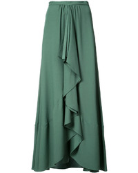 Зеленая юбка со складками от Tome