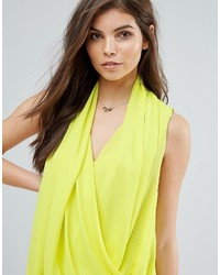 Зелено-желтая блузка от Forever Unique