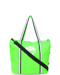 Зелено-желтая большая сумка