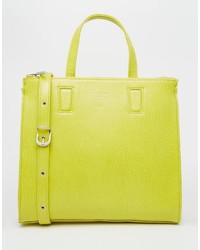 Зелено-желтая большая сумка от Matt & Nat