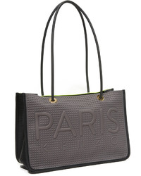 Зелено-желтая большая сумка от Kenzo