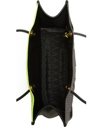 Зелено-желтая большая сумка от Kenzo