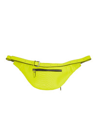 Мужская зелено-желтая кожаная поясная сумка от Stolen Girlfriends Club