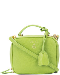 Женская зелено-желтая кожаная сумка от MARK CROSS