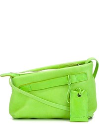 Женская зелено-желтая кожаная сумка от Marsèll