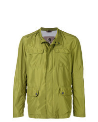 Зелено-желтая куртка-рубашка