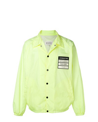 Мужская зелено-желтая куртка-рубашка от Maison Margiela