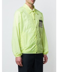 Мужская зелено-желтая куртка-рубашка от Maison Margiela