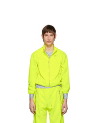 Зелено-желтая куртка харрингтон