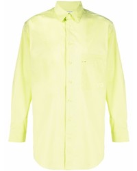 Мужская зелено-желтая рубашка с длинным рукавом от Y-3
