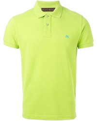 Мужская зелено-желтая футболка-поло от Etro