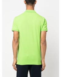Мужская зелено-желтая футболка-поло от Polo Ralph Lauren