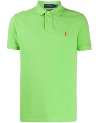 Мужская зелено-желтая футболка-поло от Polo Ralph Lauren