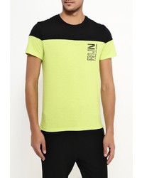 Мужская зелено-желтая футболка от Modis
