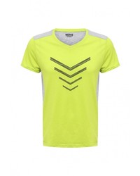 Мужская зелено-желтая футболка от Modis