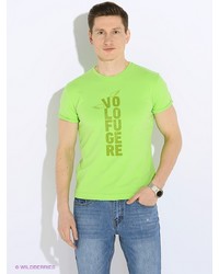 Мужская зелено-желтая футболка от Primm