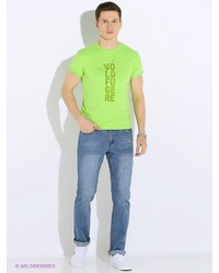 Мужская зелено-желтая футболка от Primm