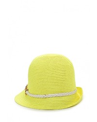 Женская зелено-желтая шляпа от Fete