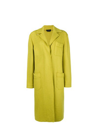 Женское зелено-желтое пальто от A.N.G.E.L.O. Vintage Cult