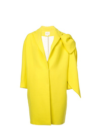 Женское зелено-желтое пальто от DELPOZO