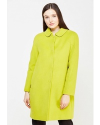 Женское зелено-желтое пальто от Gamelia