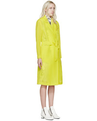 Женское зелено-желтое пальто от Emilio Pucci