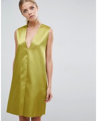Зелено-желтое платье прямого кроя от Asos