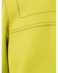 Зелено-желтое платье прямого кроя от Marni