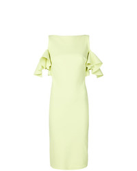 Зелено-желтое платье-футляр от Chiara Boni La Petite Robe