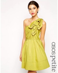 Зелено-желтое платье от Asos