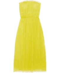 Зелено-желтое платье от Jason Wu