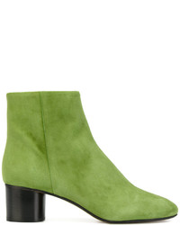 Женские зелено-желтые ботинки от Isabel Marant