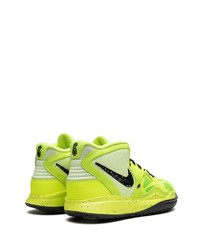 Мужские зелено-желтые высокие кеды от Nike