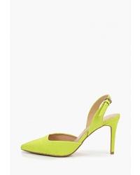Зелено-желтые замшевые туфли от Dorothy Perkins
