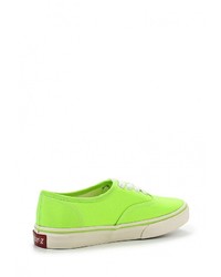 Женские зелено-желтые кеды от Andy-z