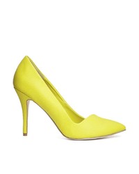 Зелено-желтые кожаные туфли от Aldo