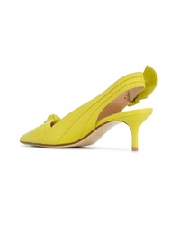 Зелено-желтые кожаные туфли от Francesco Russo