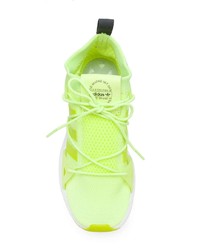 Женские зелено-желтые кроссовки от adidas