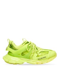 Мужские зелено-желтые кроссовки от Balenciaga