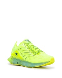 Мужские зелено-желтые кроссовки от Reebok