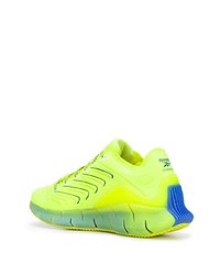 Мужские зелено-желтые кроссовки от Reebok