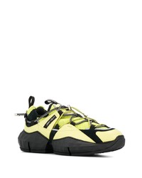 Мужские зелено-желтые кроссовки от Jimmy Choo