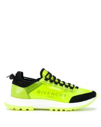 Мужские зелено-желтые кроссовки от Givenchy