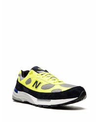 Мужские зелено-желтые кроссовки от New Balance