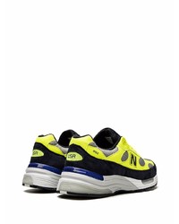 Мужские зелено-желтые кроссовки от New Balance