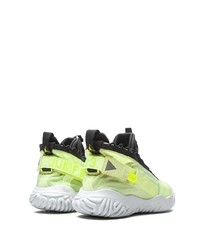 Мужские зелено-желтые кроссовки от Jordan