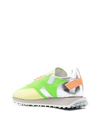 Мужские зелено-желтые кроссовки от Ghoud