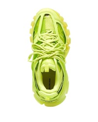 Мужские зелено-желтые кроссовки от Balenciaga